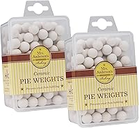 Mrs. Anderson's Baking Ceramic Pie Crust Weights, 270 Count - Reusable Stoneware for Perfect Blind Baking Pies & Tarts