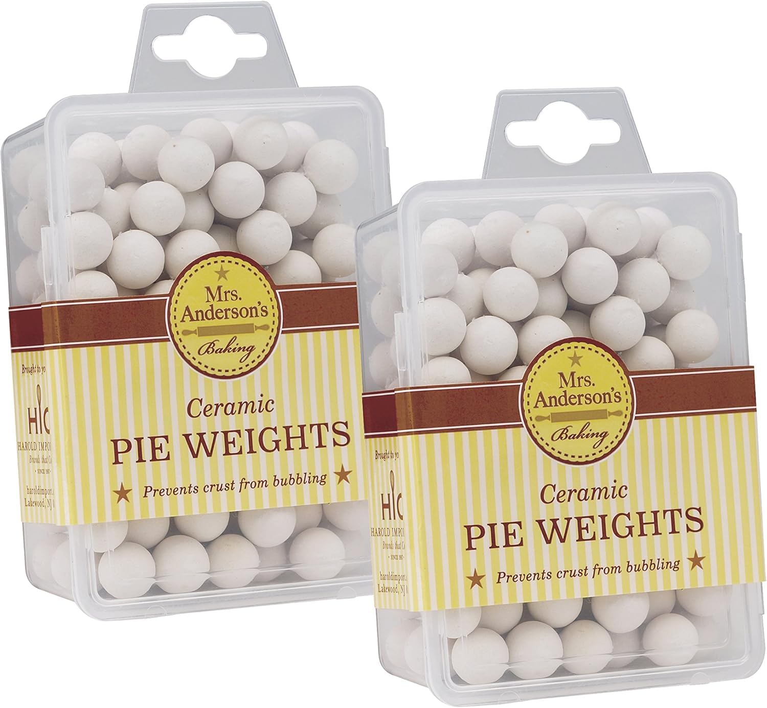Mrs. Anderson's Baking Ceramic Pie Crust Weights, 270 Count, Natural Stoneware, For Blind Baking Pie Crusts And Tart Shells With Even Baking Results