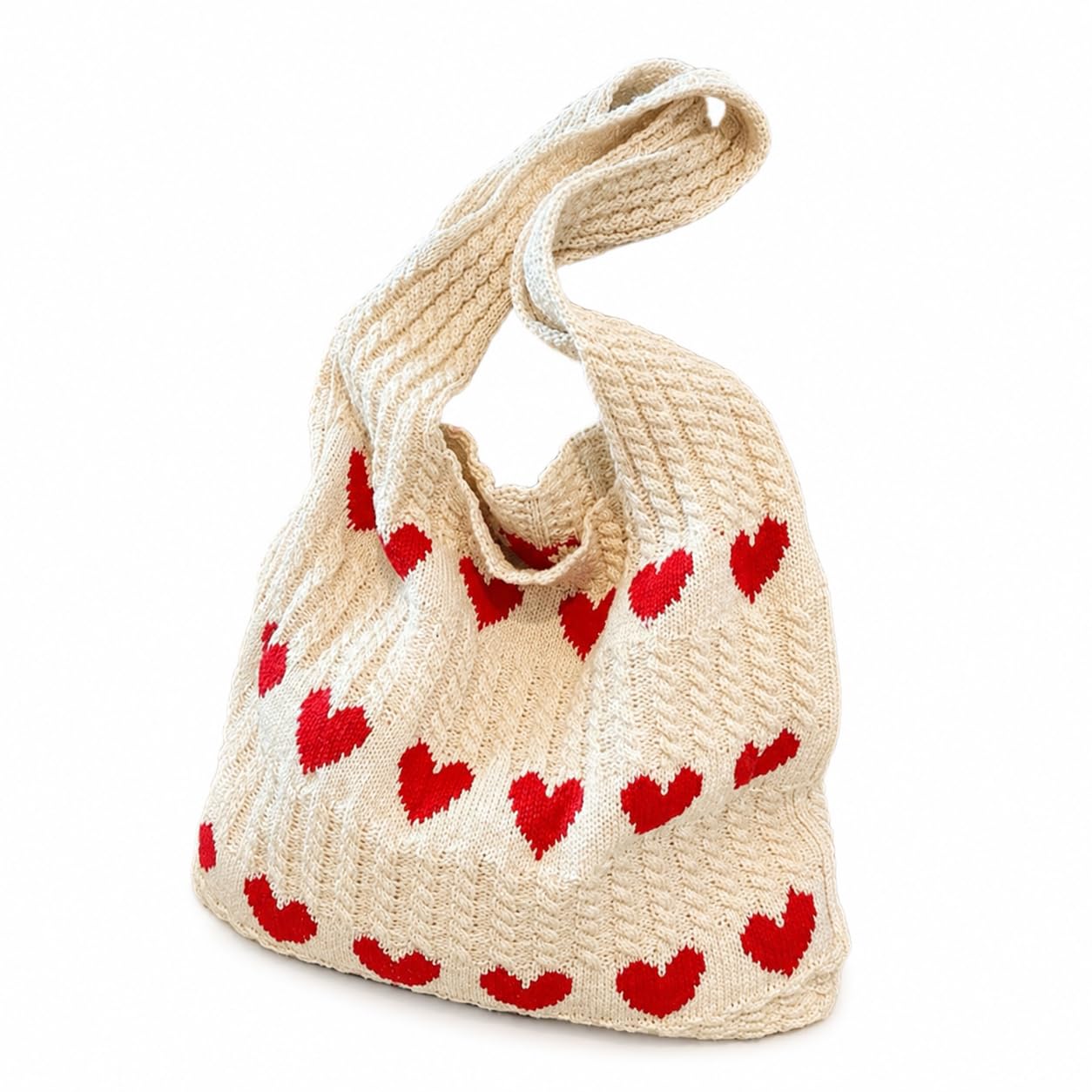 Stylish Japanese Pattern Wrist Handbag for Women – Knitted Knot Wristlet Pouch | Lightweight, Breathable & Foldable Small Purse for Shopping, Travel & Daily Use-image-10