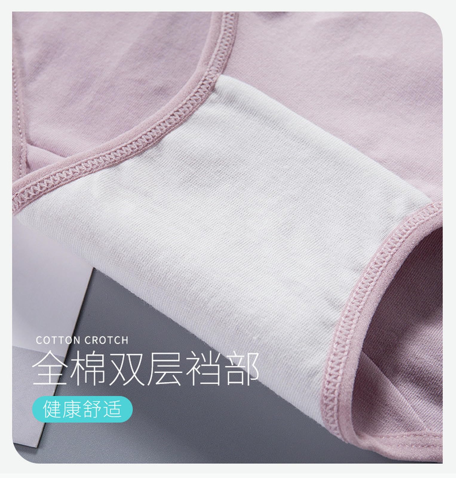 Bragas Algodón Mujer Tiro Alto | Estampado Control Barriga | Cintura Ancha Sin Costuras | Tallas Grandes-6colours-xxxxxl