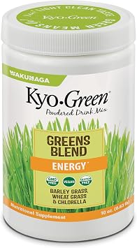 Kyolic Kyo-Green Greens Blend Energy, Powder Drink Mix, 10 oz.