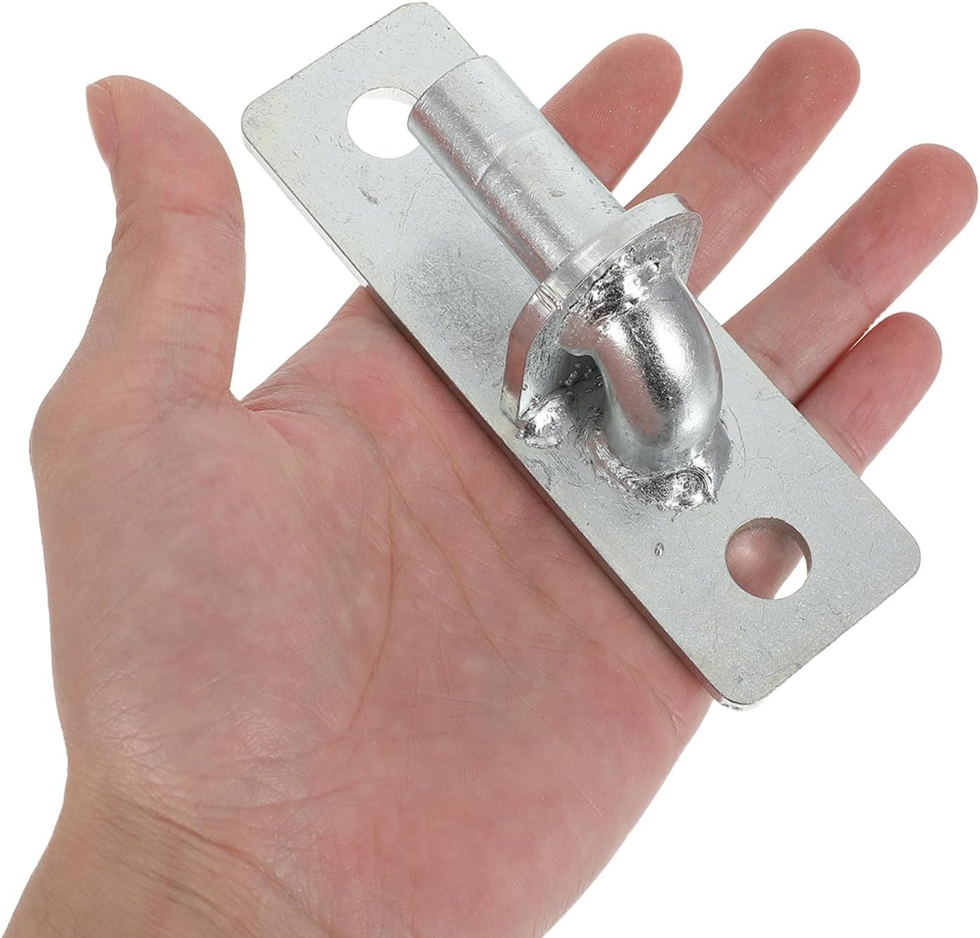 4pcs Heavy Duty Gate Hinges, Iron Hinges with Electroplated Coating, 12.7mm/0.5'' for Fences & Farm Gates, Barn Door Hardware for Wooden Fence