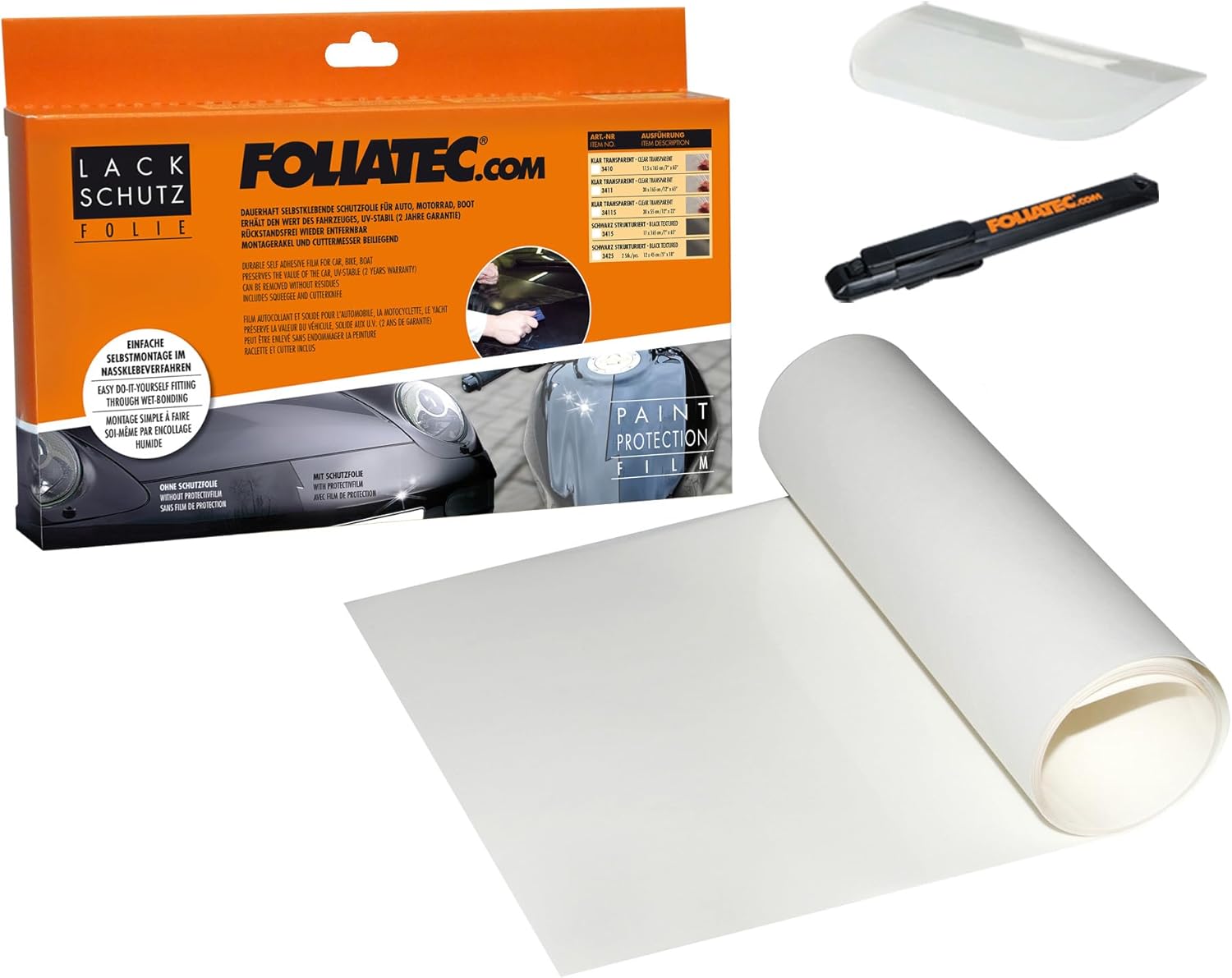 Foliatec Lack Paint Protection Transparent 30x165cm - 1 Piece
