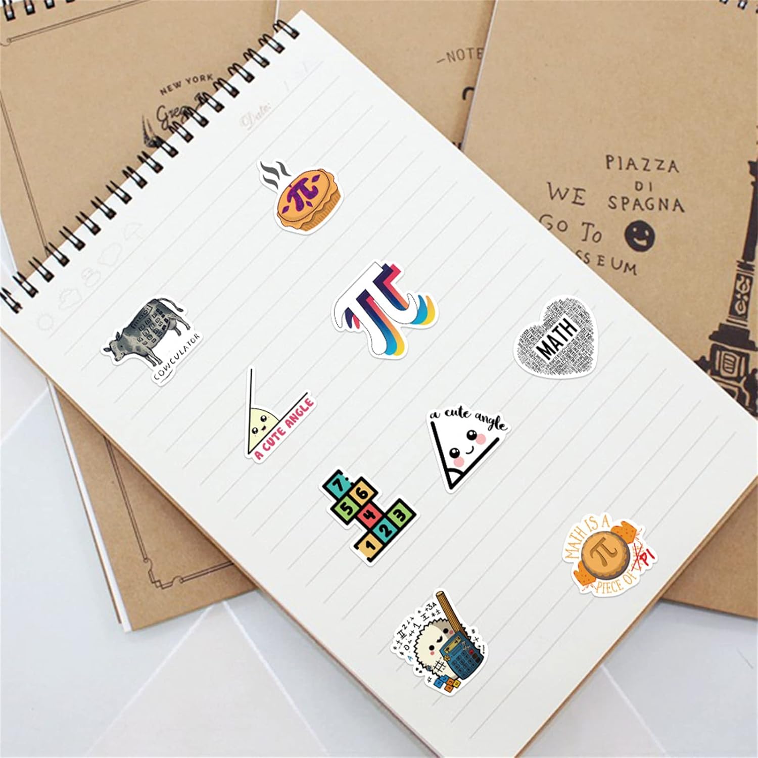 50 PCS Math Stickers Bulk for Teens Adults Students Teacher Science Decorations for Scrapbook Laptop Water Bottles Waterproof Classroom DIY Craft Supplies (Math) - Image 5