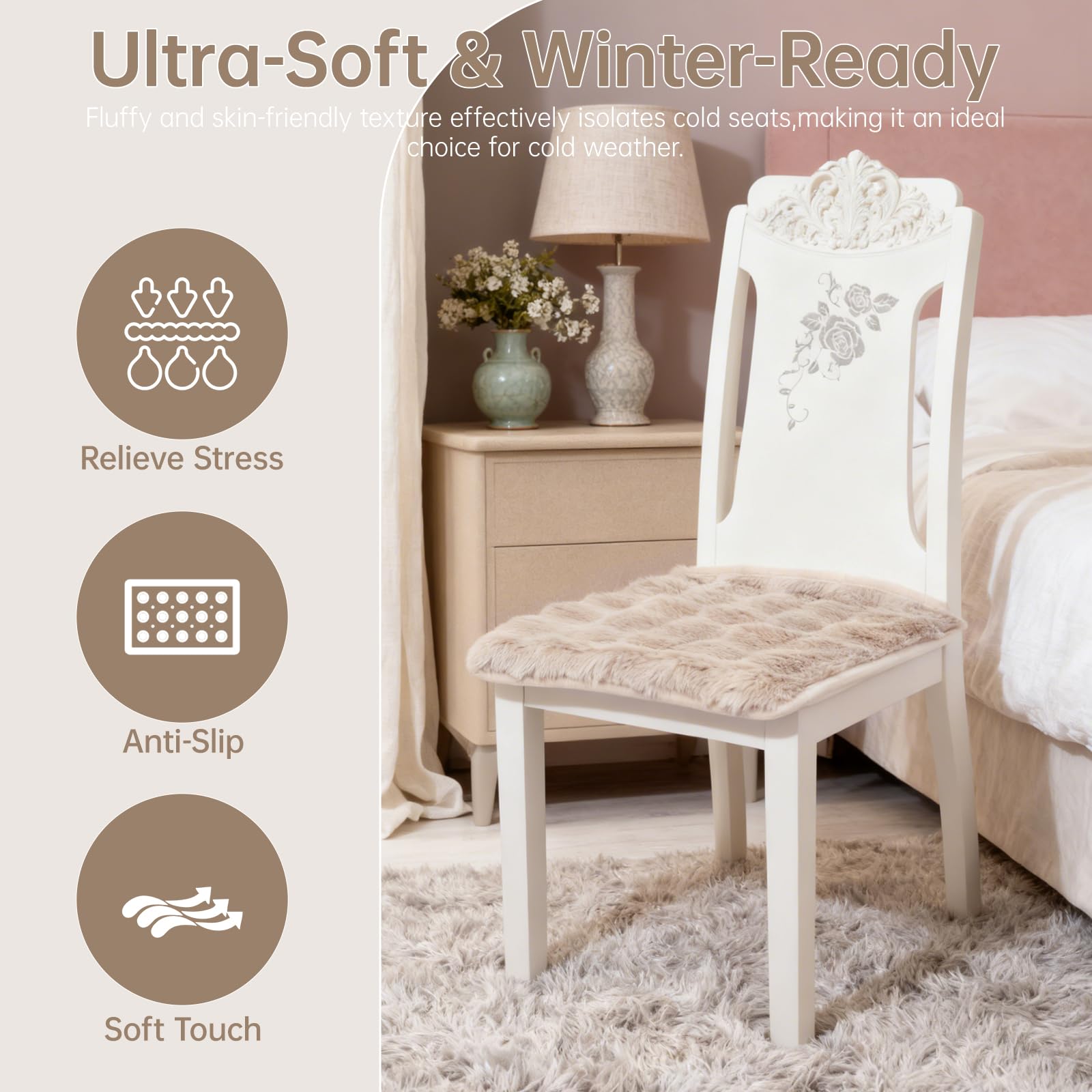 Ensemble De 2 Coussins De Chaise - Coussin De Siège En