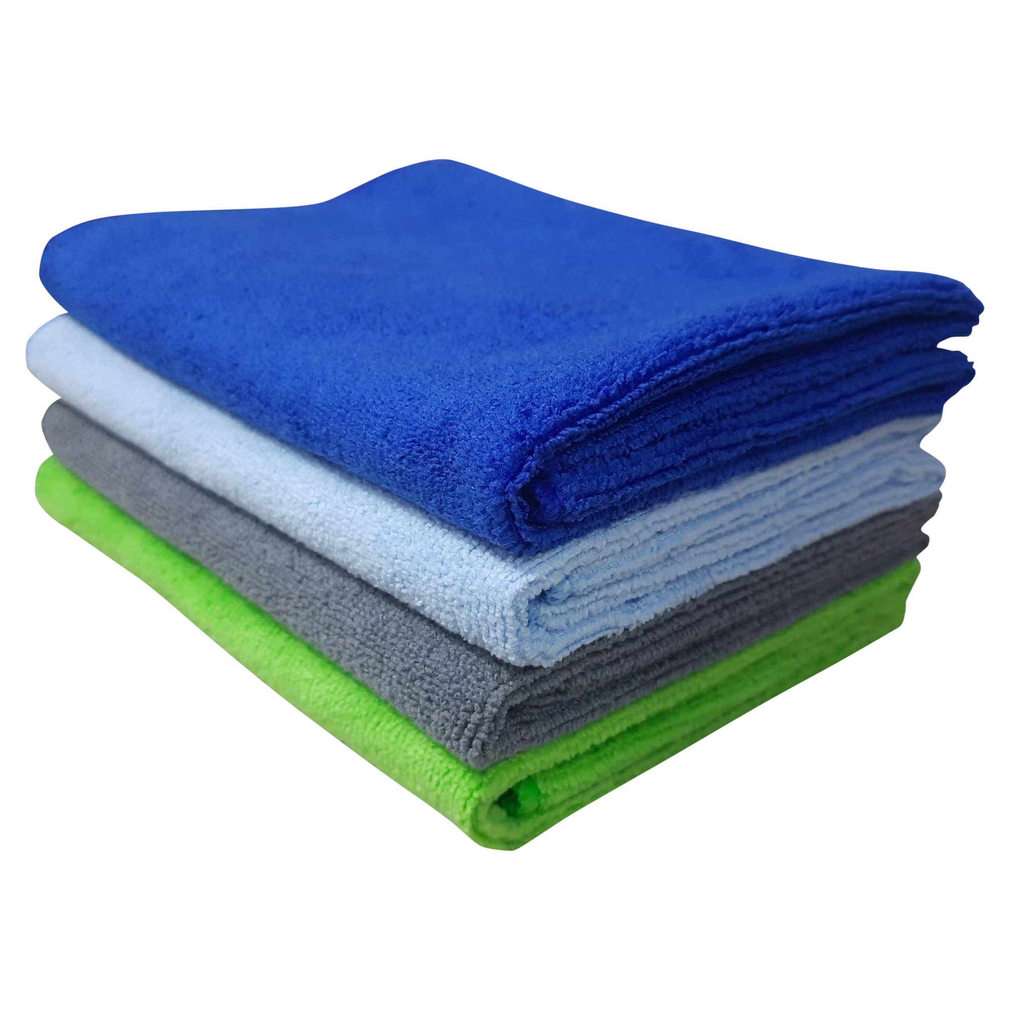 SOBBY Microfiber Car Cleaning, Detailing and Polishing Cloth 340 GSM (40 cm x 60 cm, Set of 4, Multicolor)-image-33