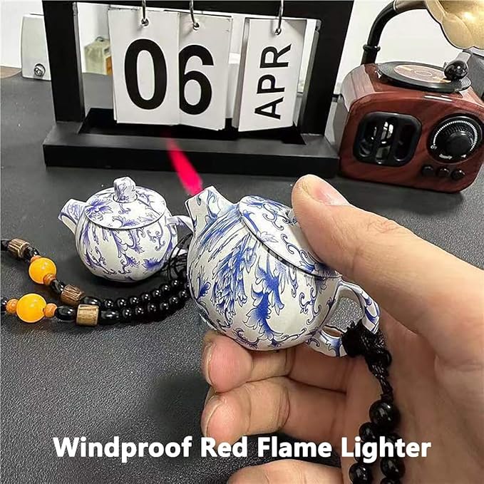 Encendedor Torcha Jet Antiviento con Llama Ajustable Recargable miniatura 4