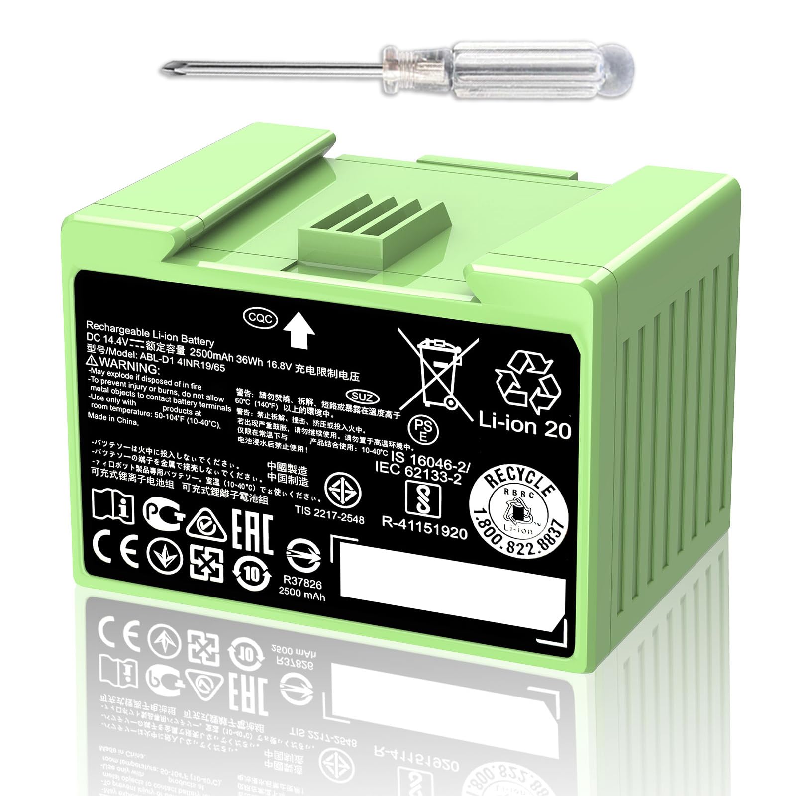 iRobot Roomba i7 [24 年、新しいバッテリー] Amazon.com: ABL-D1 2500mAh 36Wh Replacement Battery for iRobot