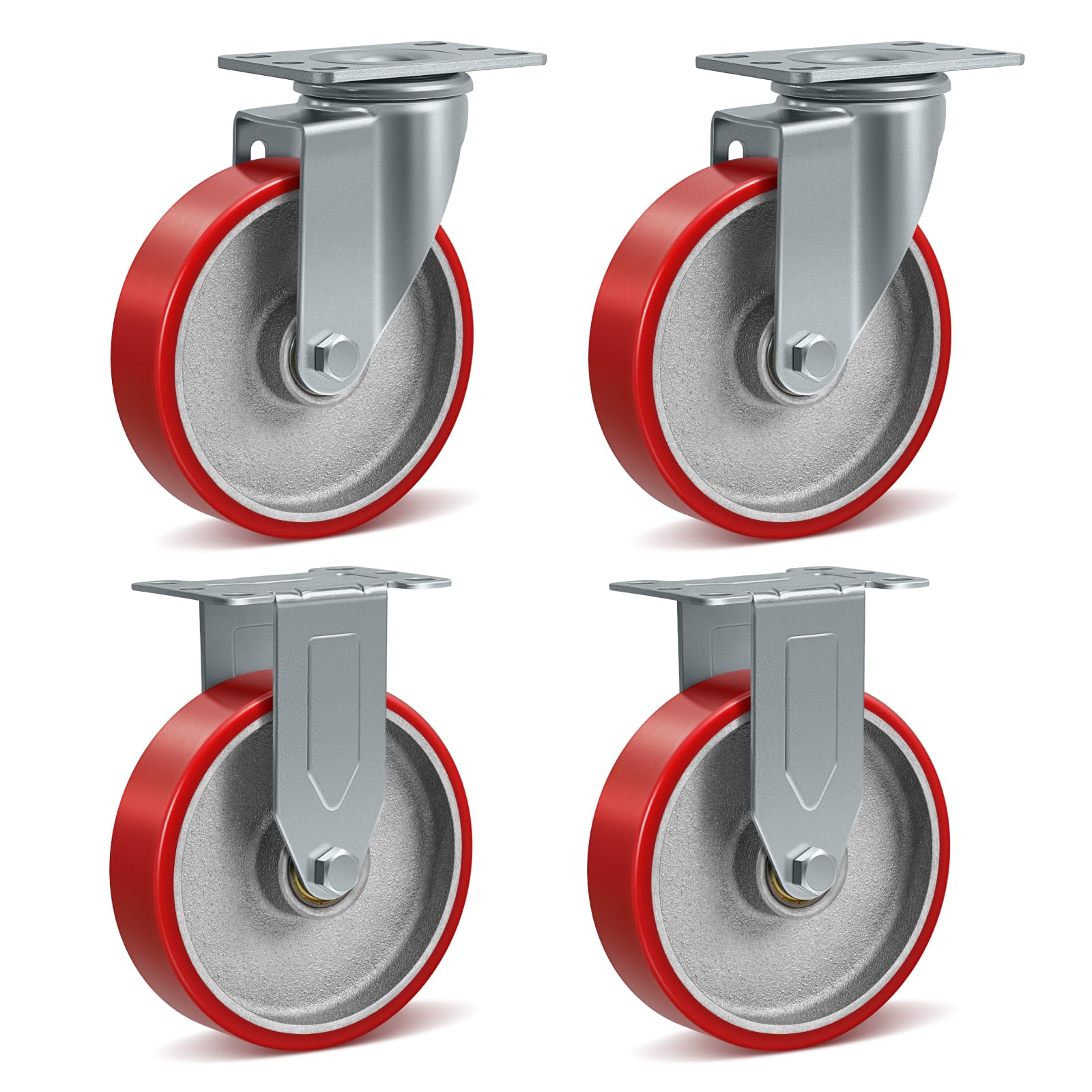 Heavy Duty Industrial Casters - 1800 lb Capacity -15 Heavy Duty Industrial Casters - 1800 lb Capacity -15