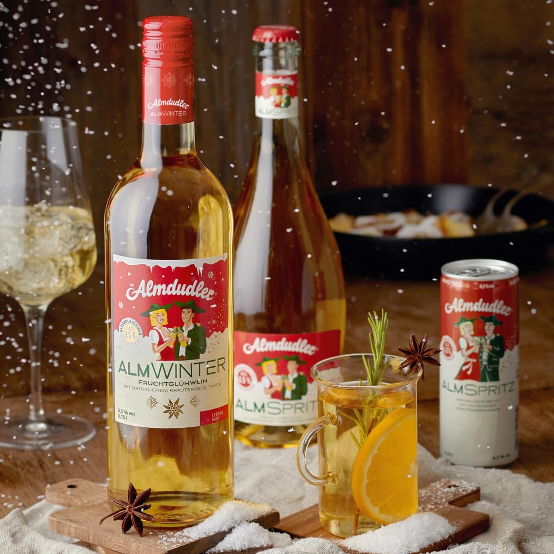 ALMDUDLER - Almdudler Almwinter | Feinster Fruchtglühwein, inspiriert von Österreichs beliebtester Kräuterlimonade, für herzerwärmende Momente | Inhalt: 6x 750ml, 8,5% vol.