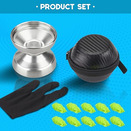 Miniatura 6 de FETESNICE Yoyo Yoyo profesional bimetálico, yoyo insensible para niños, trucos de aluminio para jugadores avanzados de Yoyo, Yoyos Pro Competitivos