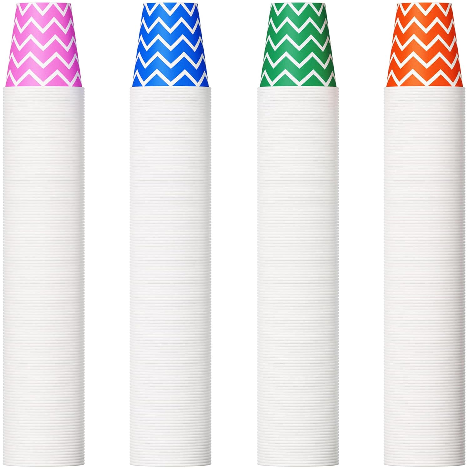 500 Pack 5oz Paper Cups Multicolor Paper Disposable Cups Small Mouthwash Cups Cold Beverage Drinking Cup for Party