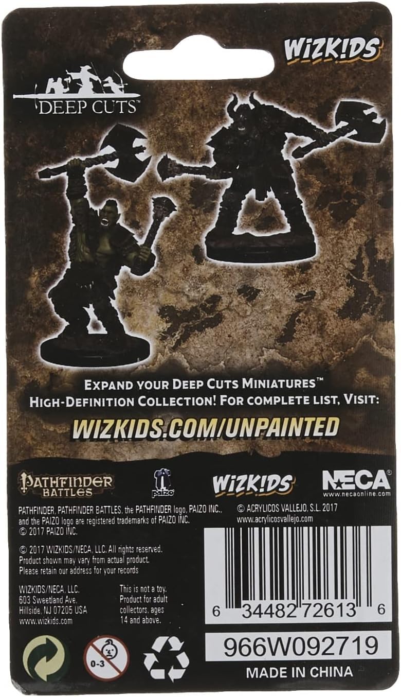 Dungeons & Dragon D&D Nolzur's Miniatures: Half Orc Male Barbarian WZK72613