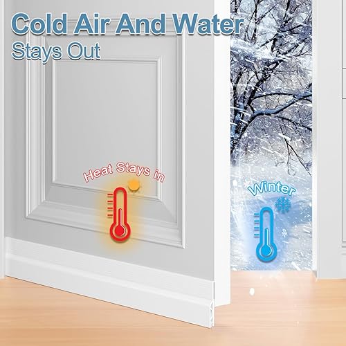 Miniatura 4 de Tope de Corriente de Puerta, Barrido de Puerta Ajustable para la Parte Inferior de la Puerta, Relleno de Espacio Bajo la Puerta para Puertas