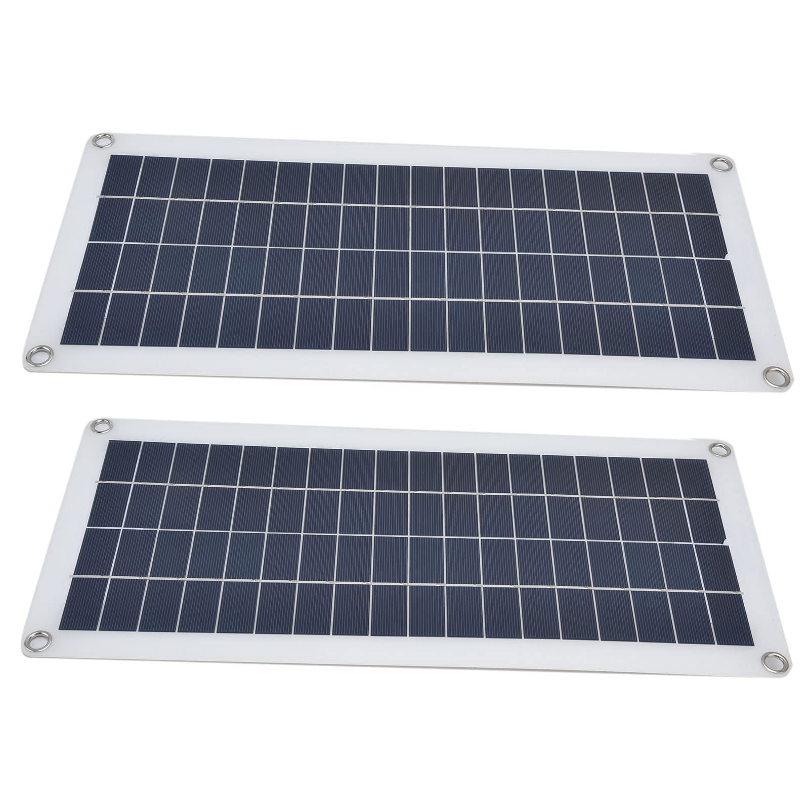 2x10W Pannello Solare in silicio monocristallino Kit Batteria di Emergenza Pannello fotovoltaico per Barca