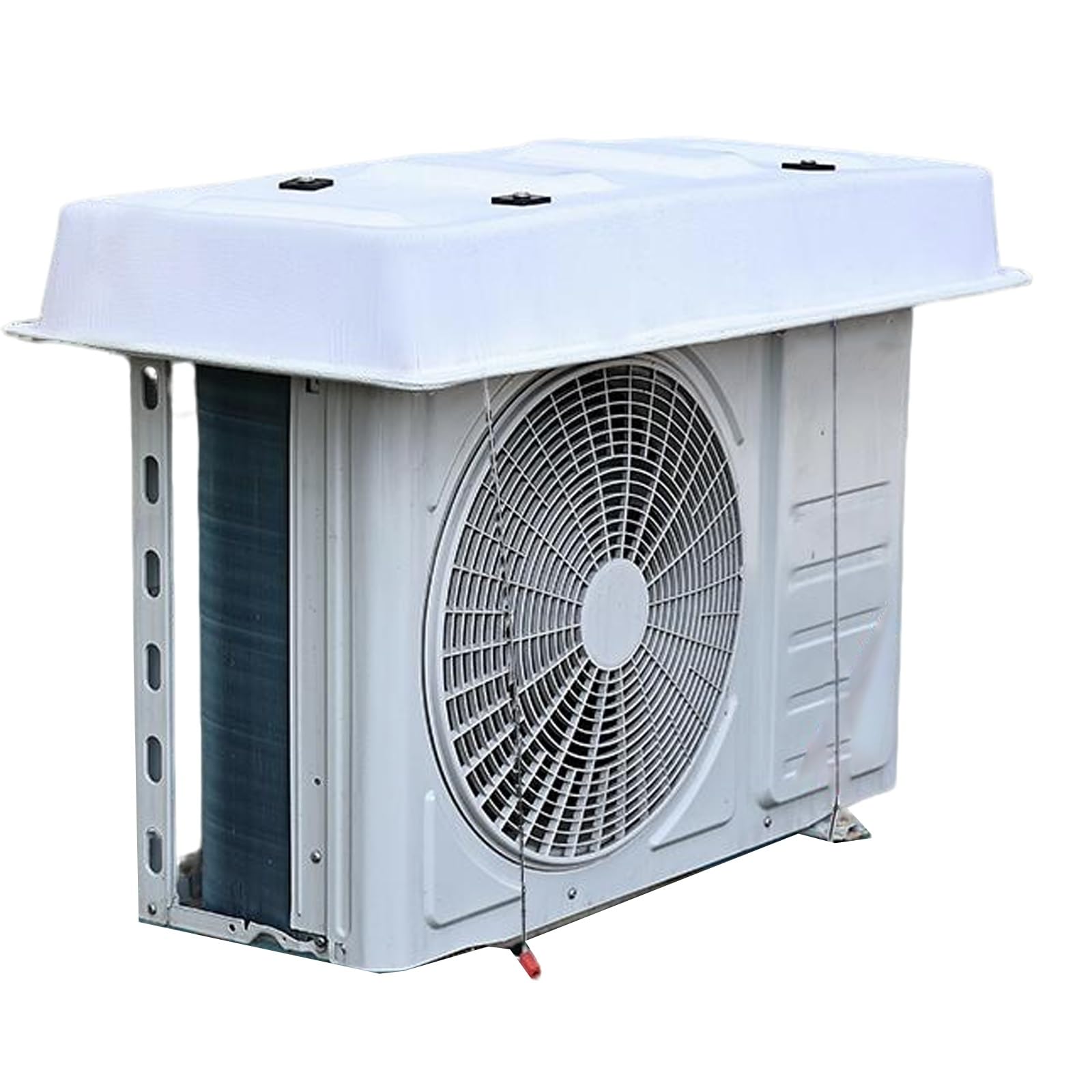Funda para Unidad Exterior de Aire Acondicionado, Impermeable, con protección contra Lluvia y Nieve, y Aislamiento térmico (Blanca, 98 x 50 cm / 39 x 20 Pulgadas) - Resistente a la
