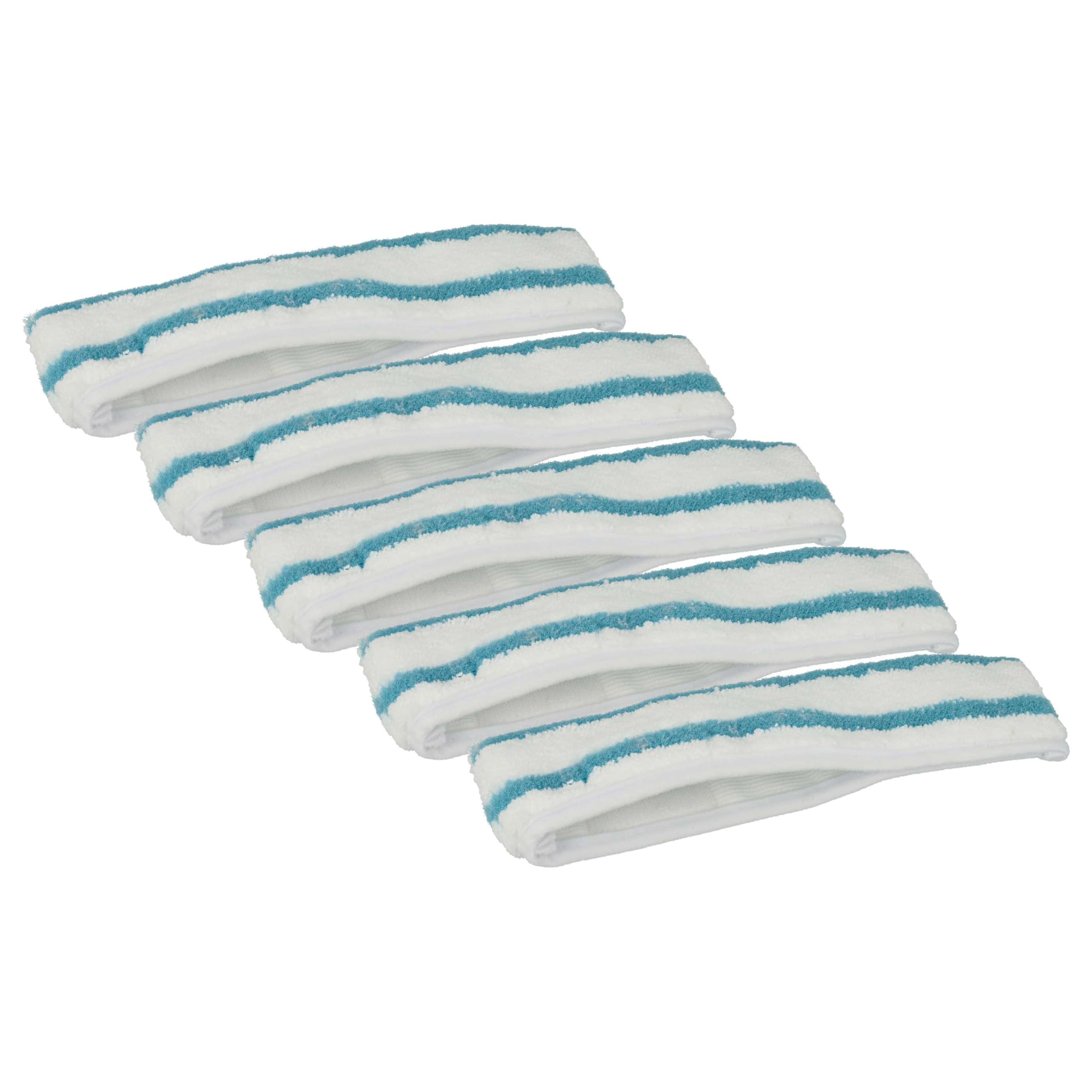 5x Replacement Cover Scrubber Sleeve compatible with Leifheit Window Washer M Window Cleaner Squeegee - Mop Attachment Cloth Pad