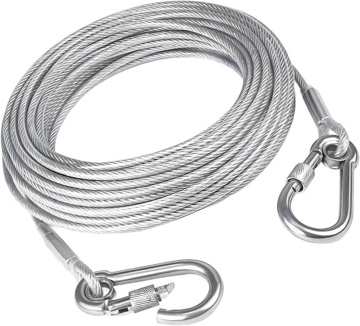 Avrin 10 Meter Heavy Duty Cloth Drying Rope with Hook | Portable Strong Steel Wire Clothesline for Balcony, Travel, Camping & Home Use Rust Resistant Durable Cloth Line for Indoor & Outdoor Use (10M)-image-19