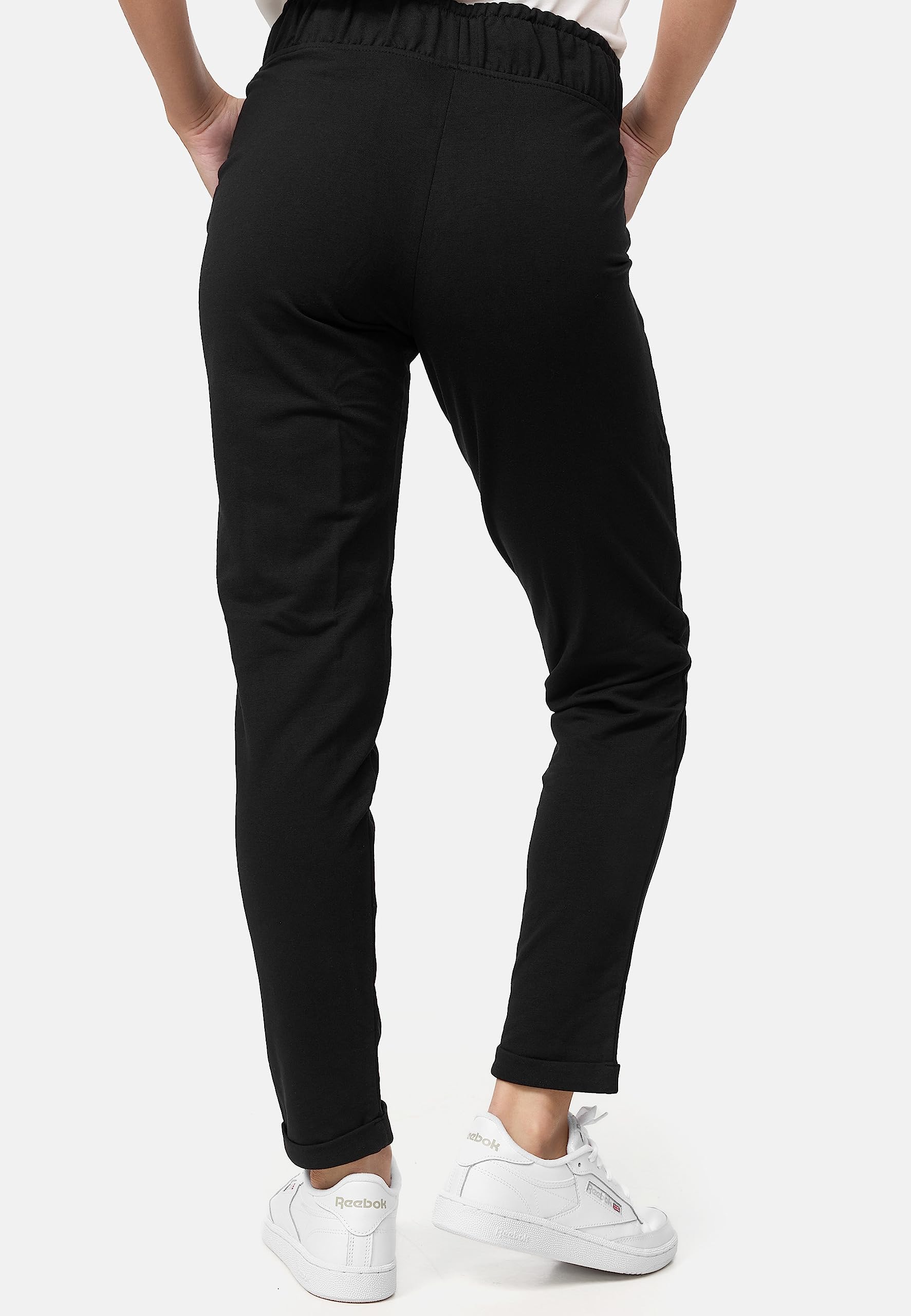 Nur Die Sweat-Hose Relax & Go sportliche bequeme Freizeithose Stretch elastischer Bund verkürzte Länge Damen