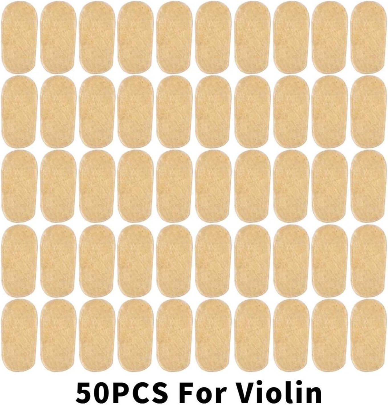 Violin Accessories Professional 50pcs 3/4 String Protector Bridge Parchment For E String Viola Parts Musical Instrument Accessories(50pcs)