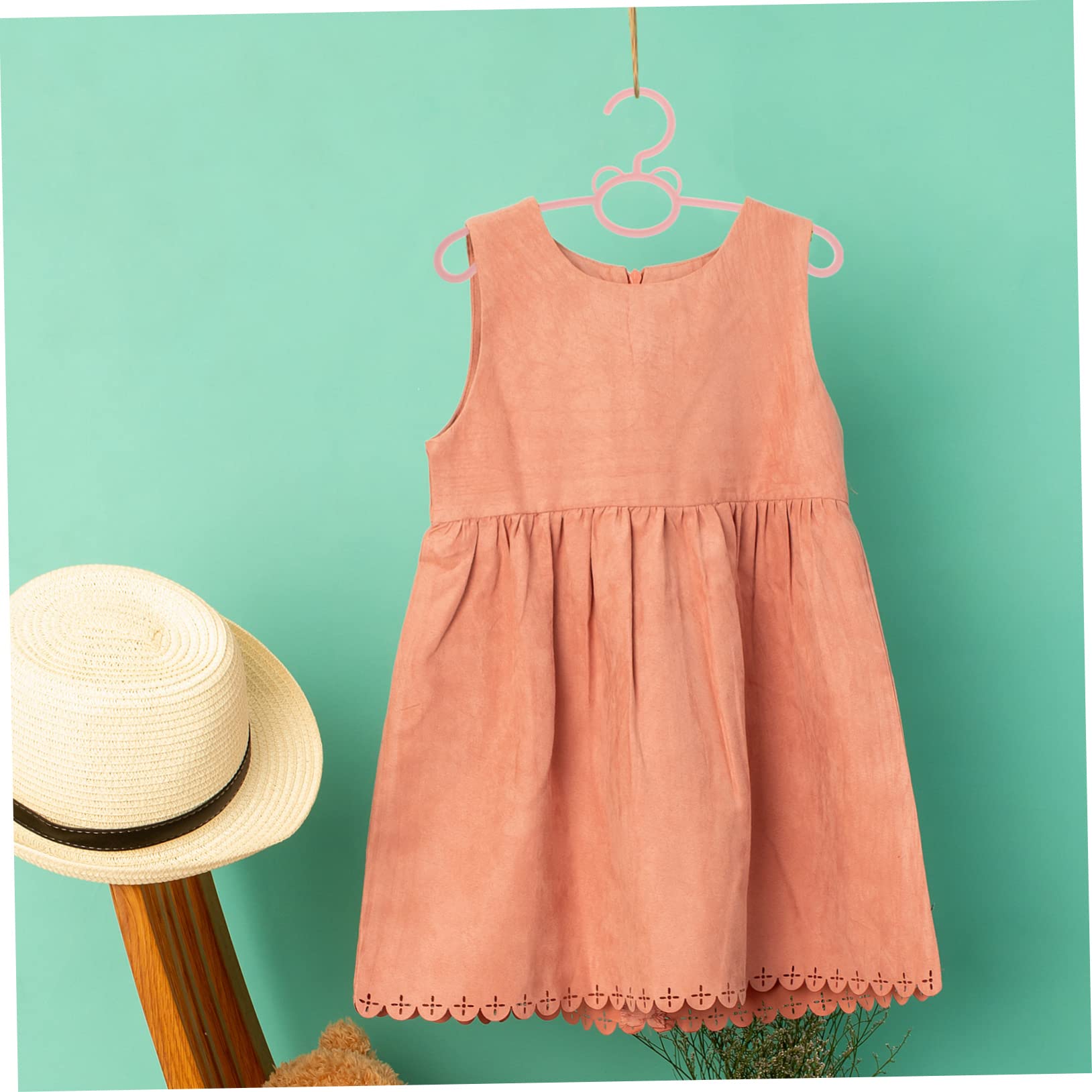 Unomor 10Pcs Clothes Hanger Plastic Organizer for Closet Non Slip Design for Drying and Storing Clothing