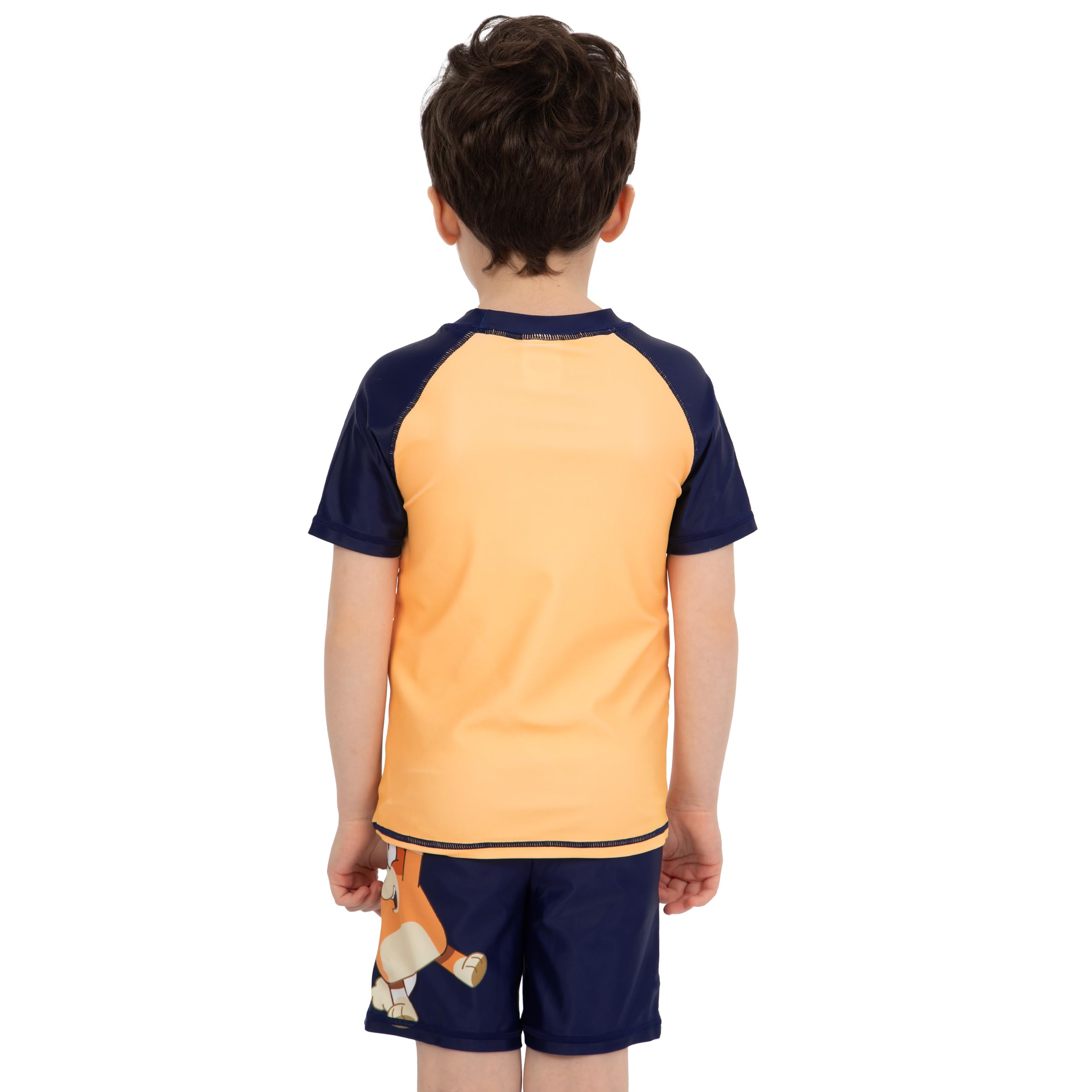 BlueY Costume Piscina Bambino, Set Maglia E Shorts Bingo, Costume Nuoto Ragazzo, Set Piscina Bambini, età 18 Mesi - 8 Anni