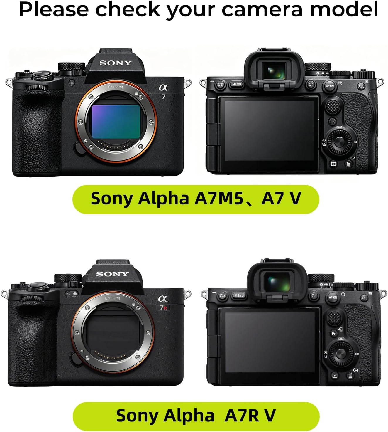 4-Pack for Sony Alpha A7V A7 V A7R V 7R V A7RV A7M5 Camera Screen Protector,0.3mm Ultra-Thin 9H Hardness Tempered Glass, Full Coverage, LCD Display Film, HD Clear, Anti-Scratch, Bubble-Free