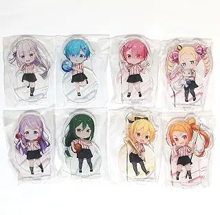 Re:ゼロから始める異世界生活 ROUND1コラボアクリルスタンド 8種セット