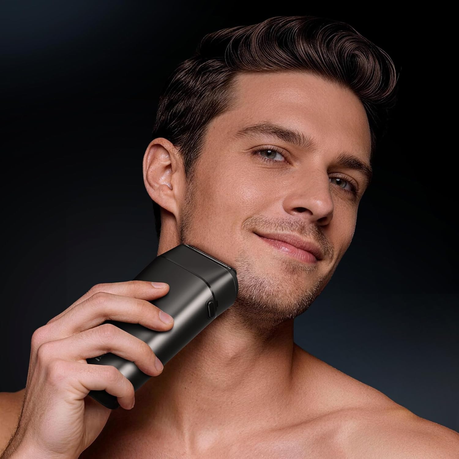 VTT Men’s Foil Shaver & Hair Clipper Kit,IPX7 Waterproof Electric Razor with Interchangeable Titanium Blades for Head and Face,LED Display,USB-C & Wireless Charging Dock,Wet/Dry Grooming Gifts for Men