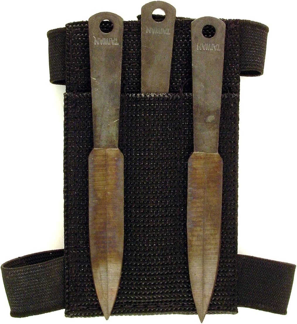 RUKO K3404 Throwing Knives with a Nylon Wrist Sheath, 41/