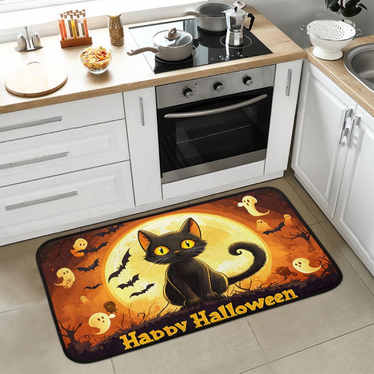 Cardinal Birdhouse Colorful Kitchen Rug Non-Slip Washable Kitchen Mat Soft Absorbent Carpet Welcome Mats for Indoor,Entryway,Floor,Sink,Bathroom,Laundry Home Festival Decor