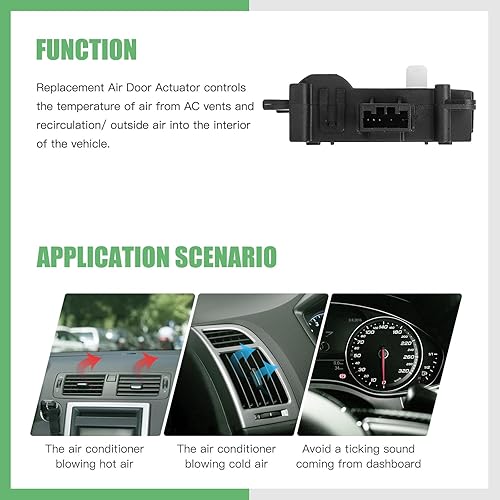 Vista 195 de SCITOO Reemplazo de actuador de puerta de mezcla de calentador HVAC para Ford F-150 2004-2008, para Ford para Lobo 2004-2008, para Lincoln para Mark
