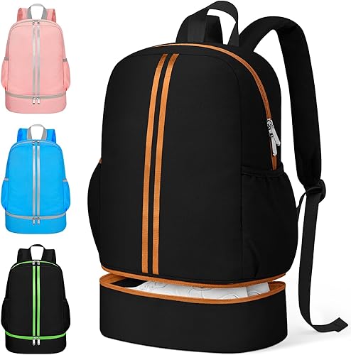 HowFly Mochila de gimnasio, bolsa de gimnasio para mujeres y hombres, mochila deportiva con compartimento para zapatos, bolsa de entrenamiento