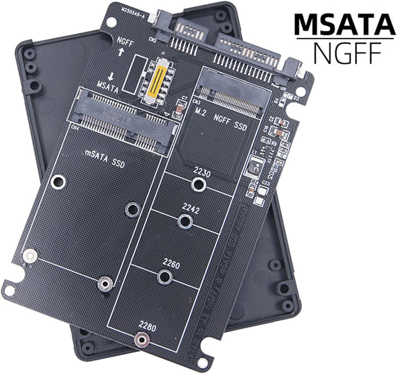 WANGCL M.2 NGFF do SATA Adapter Konwerter MSATA do SATA 3.1 dla dysku twardego 2 5