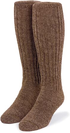 WARRIOR ALPACA SOCKS Unisex Second to None Boot Socks Thick Alpaca Knee High & Over Knee, WoolFree, Warm & Hypoallergenic