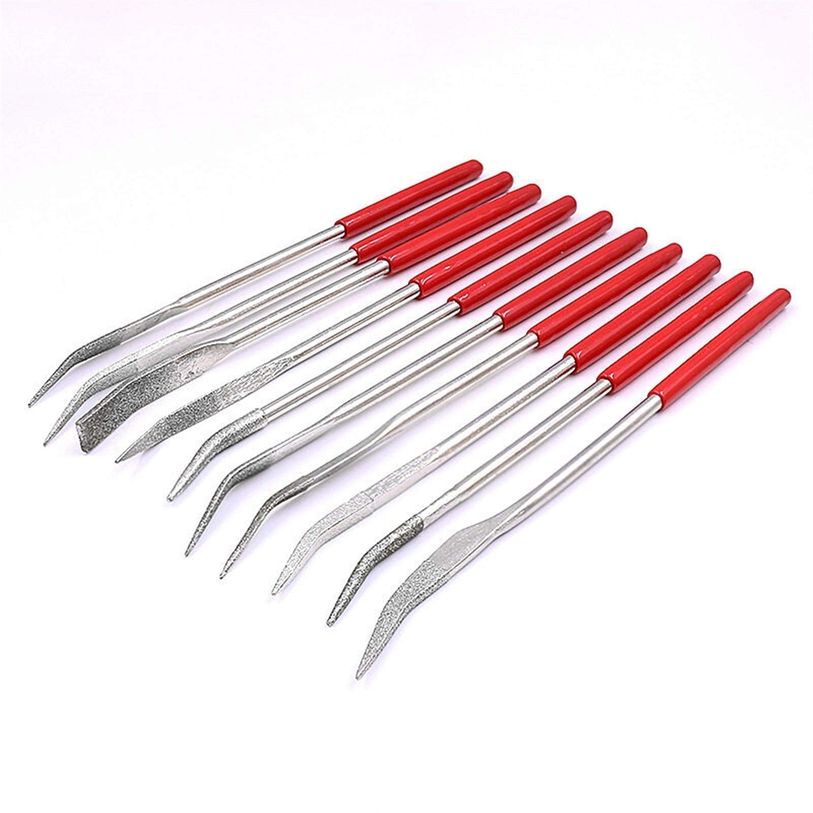 Limas de metal for acero, herramientas mecánicas, Juego de limas de escofina de metal Lima 10a Lima de aguja Juego de revestimiento 4 160 mm Tallado Cerámica Mirada Tallado Herramienta artesanal Lima