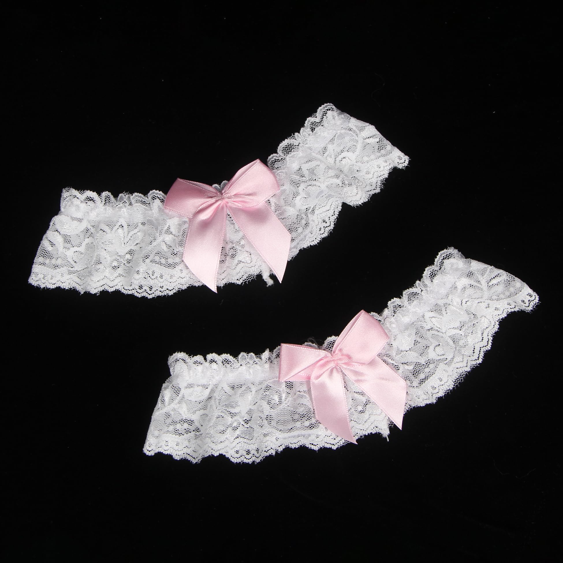 ohyeahlady Jarretiere Mariage Dentelle Jartiere Femme Grande Taille Jarretières Elastique Porte Jarretelle Robe de Mariée Lingerie et Vêtement Sexy L'accessoire Nuptial