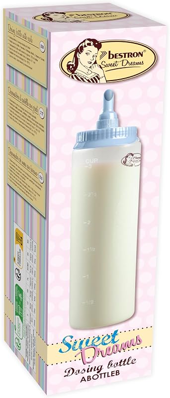 Bestron Tészta Adagoló Mérlegge 700ml Palacsinta Fánk Gofri Muffin Kék