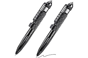2-Pack Tactical Tungsten Steel Mini Pen With Glass Breaker