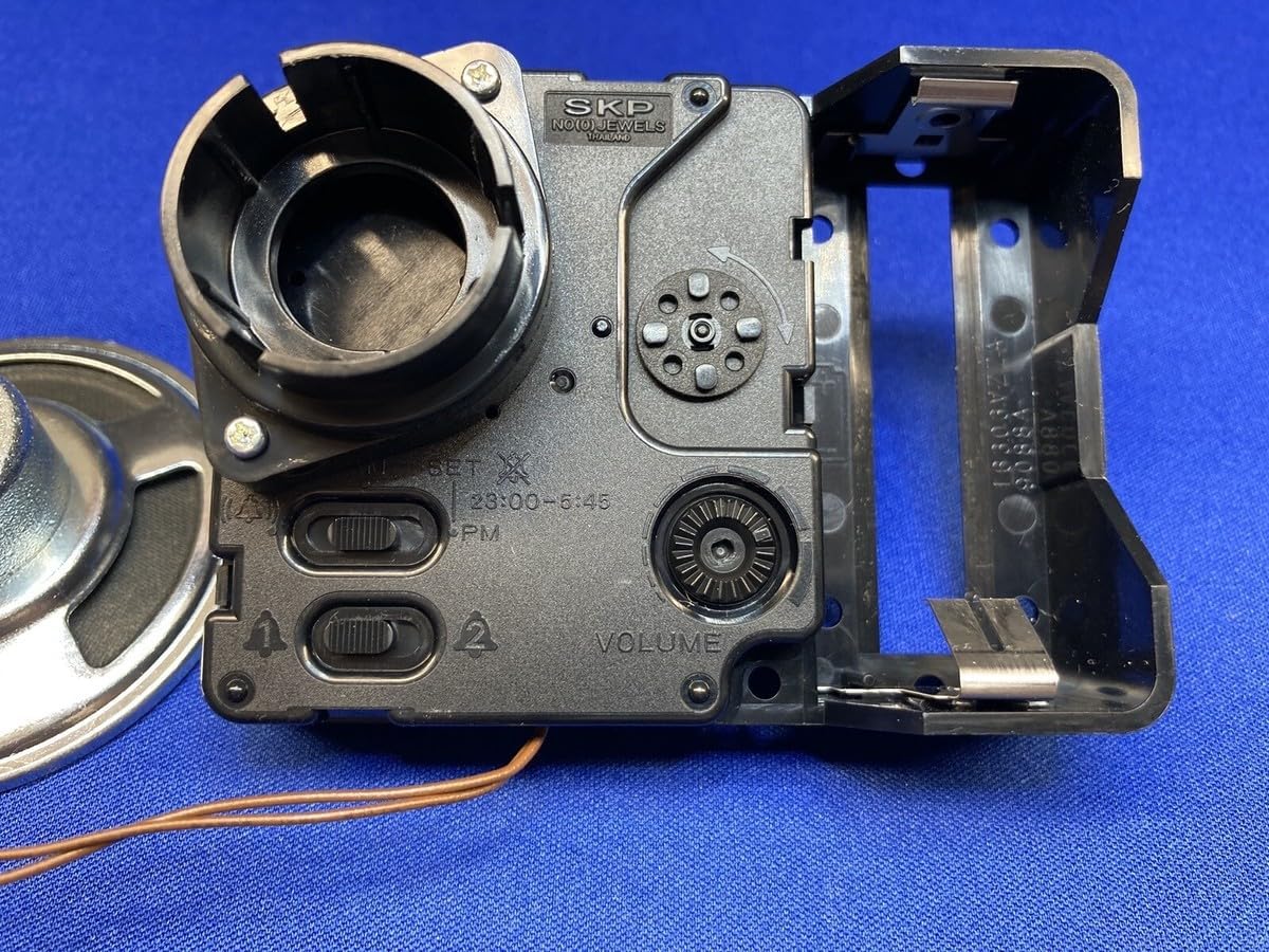 Replacement Part for Seiko Dual Chime Clock Movement fits up to 5/8" Thick face Dial with Gold Hands DIY Clock Kit Making Supplies for Crafts Precision Tool Hardware Components