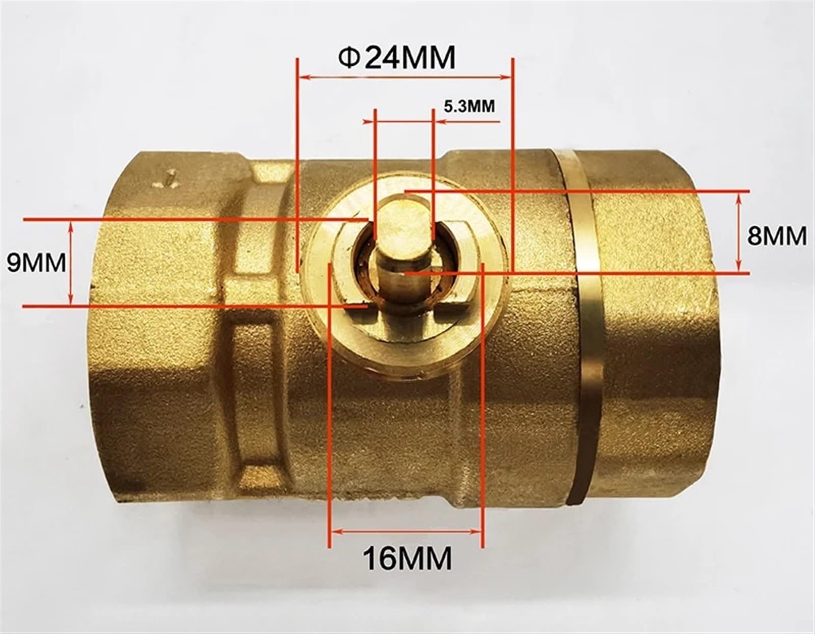 1.3 cm 1.9 cm 2.5 cm Mosiężny elektryczny zawór kulowy zawór dwukierunkowy z gwintem wewnętrznym DN15 DN20 DN25 (0,75 cala)