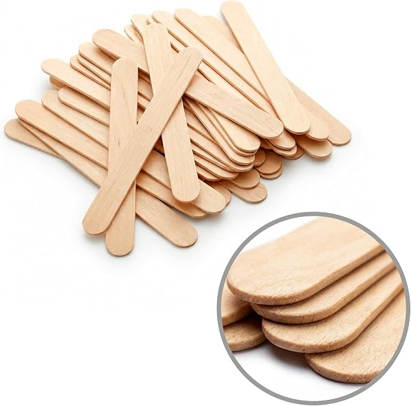 KMINA Abaisse Langue en Bois (100 Unités) Non Stériles 150 x 18 x 1,6 mm sans Latex Format Pratique Taille Standard pour un Usage Quotidien et Professionnel - 4