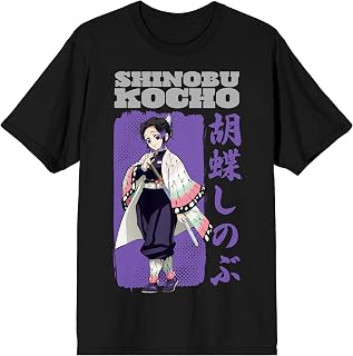 Demon Slayer SSN 1 Shinobu Kocho Men's Black Crew Neck Short Sleeve T-Shirt