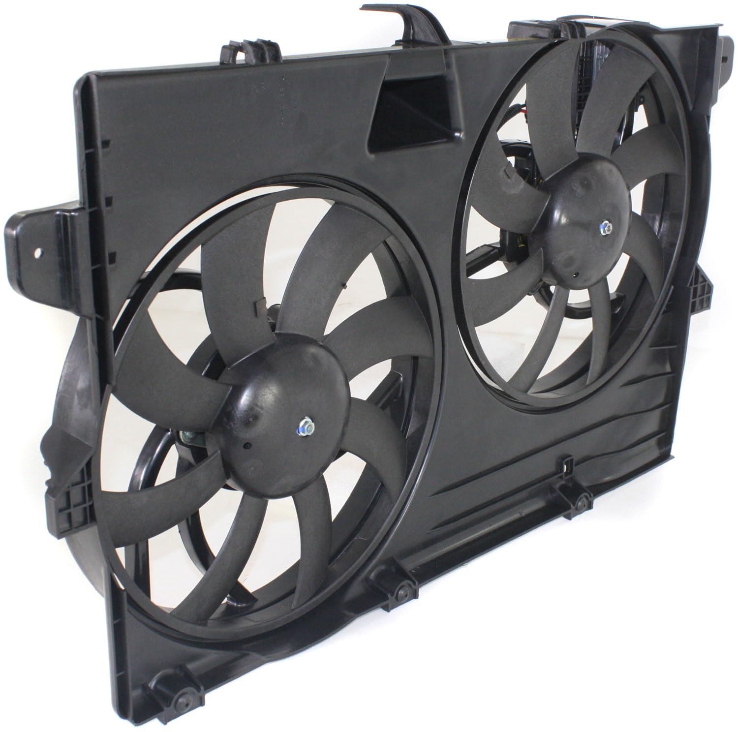 Compatible with 07 08 09 Edge MKX with Tow Dual Radiator AC Condenser Cooling Fan Motor Assembly