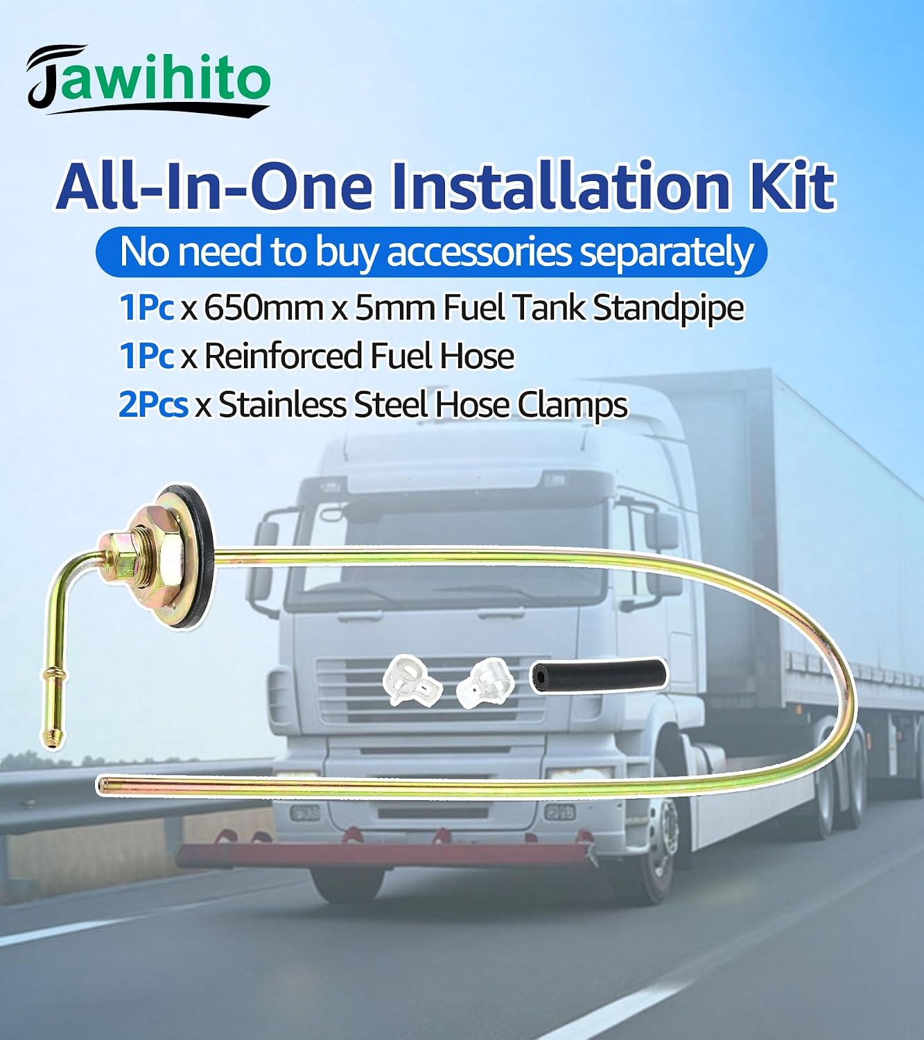 Heater Fuel Tank Standpipe Assembly, Diesel Heater Fuel Line Kit
