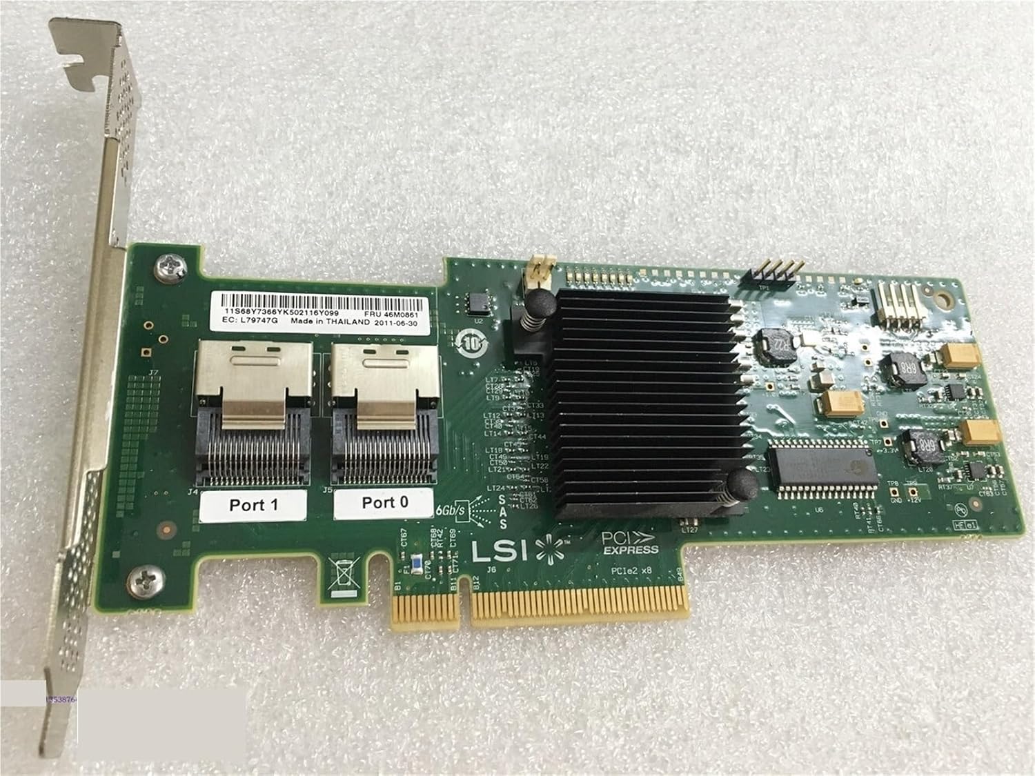 1pc 46M0861 46C8937 ServerRaid LSI SAS9220-8I for M1015 6GB PCI-e Server Controller SAS Array Pass-Through Card(High Profile Bracket)