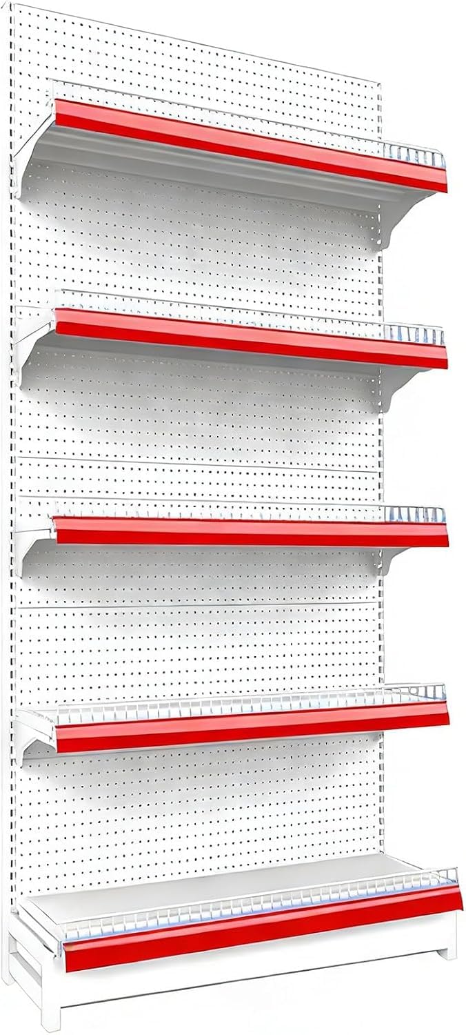 Étagère de rangement à 5 niveaux pour supermarché, hauteur 195 cm
