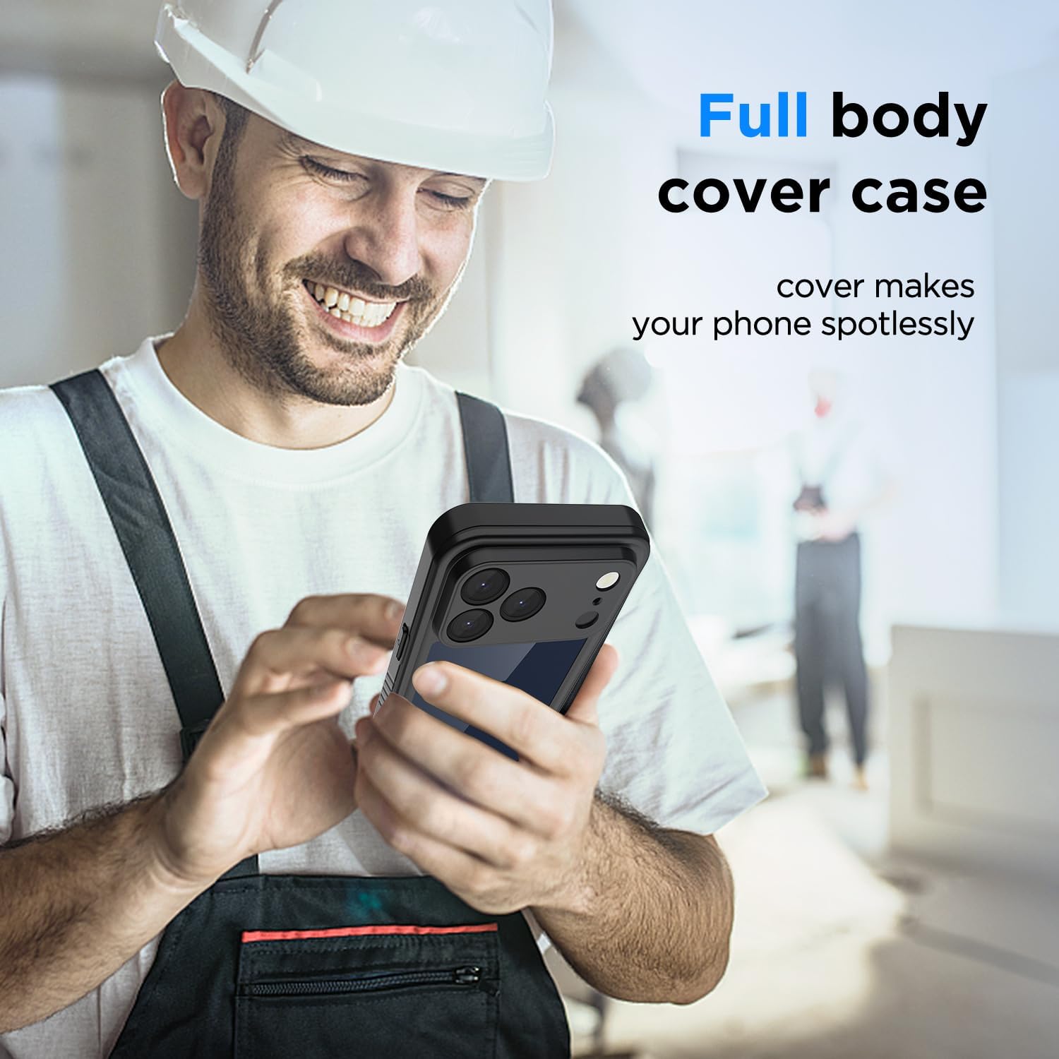 Lanenas for iPhone 17 Pro Max Case Waterproof Case with Built-in Screen Protector, Full Body Dustproof Shockproof Heavy Duty Tough Rugged Phone Protective Cover for iPhone 17 Pro Max 6.9inch Black - Image 5