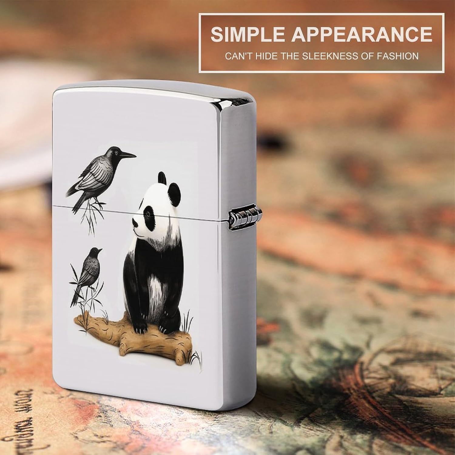 Bird Cedar Panda Lighter Case Cover Lighter Shell