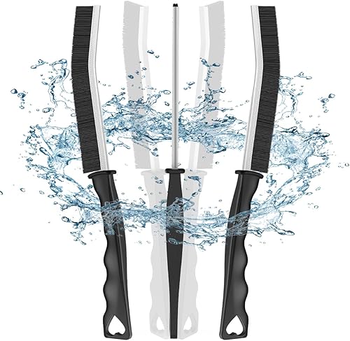 Miniatura 8 de CODOGOY Cepillo de limpieza de hendiduras, paquete de 3 brocha multifuncional, herramienta de cepillo de limpieza de huecos, cepillo limpiador de